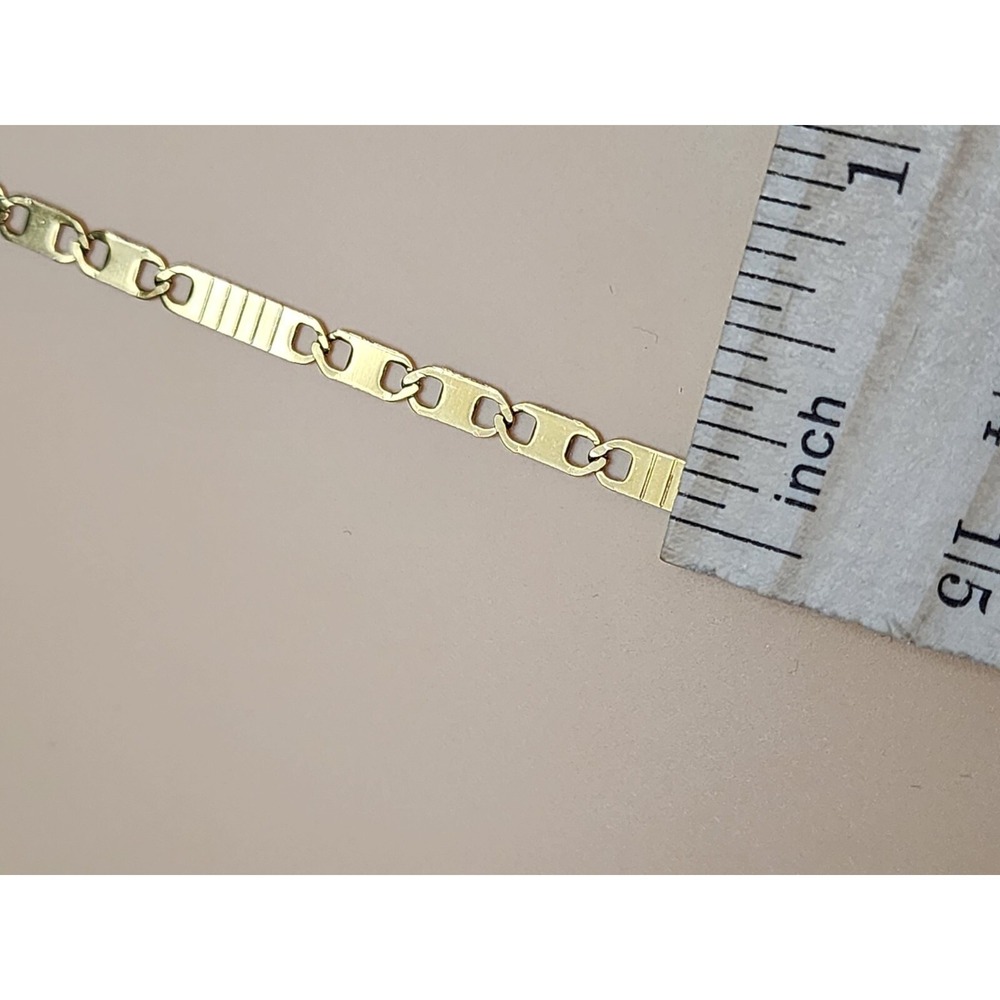 Figaro Chain Bracelet 18k Yellow Gold Plated 8MM 8" FREE $HIPPING!! - Picture 5 of 7